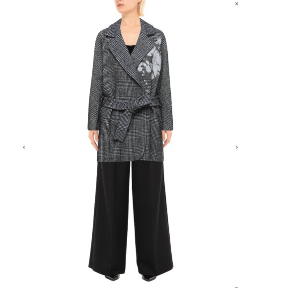 NEW BOUTIQUE MOSCHINO TWEED Coat Size 8 - Picture 2 of 4